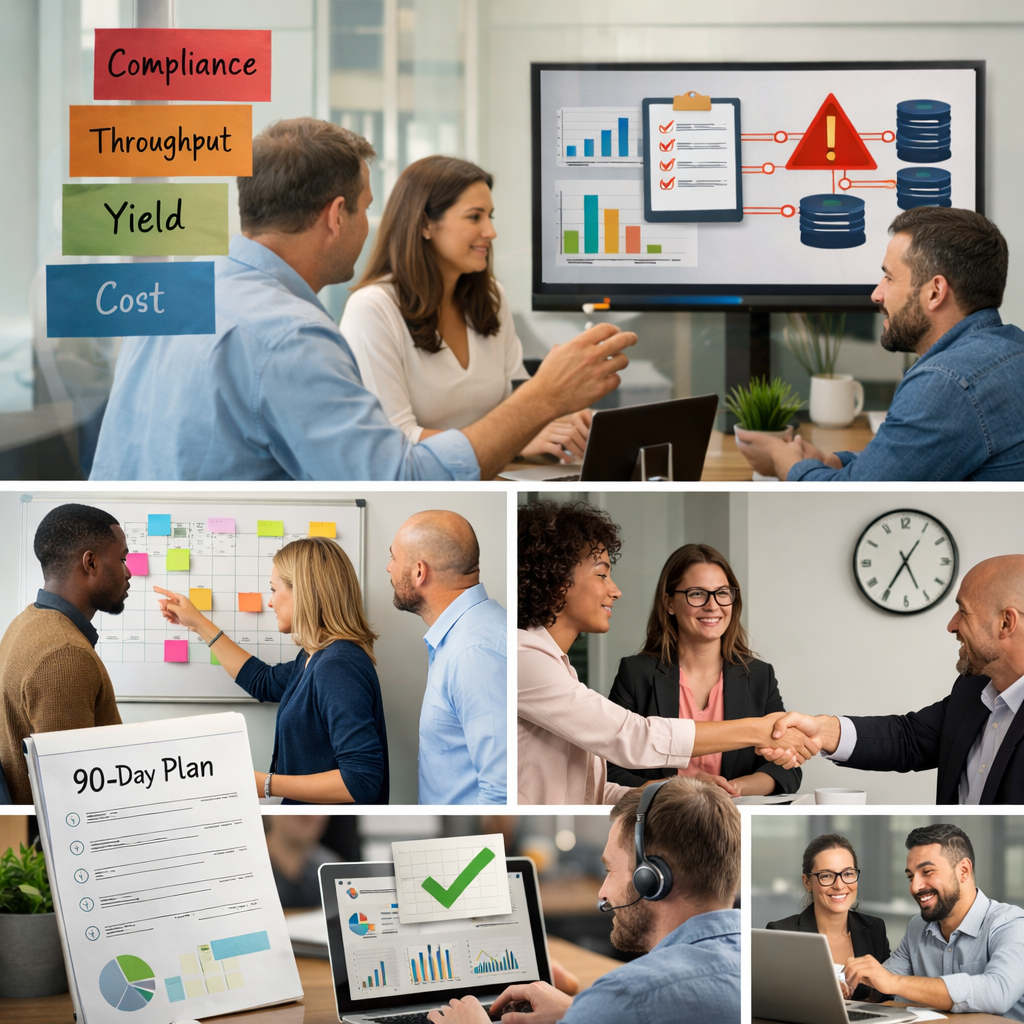 What Youll Learn Top constraint triage compliance throughput yield costQuick fit with your stack and validation contextPilot options for a 90day plan-3