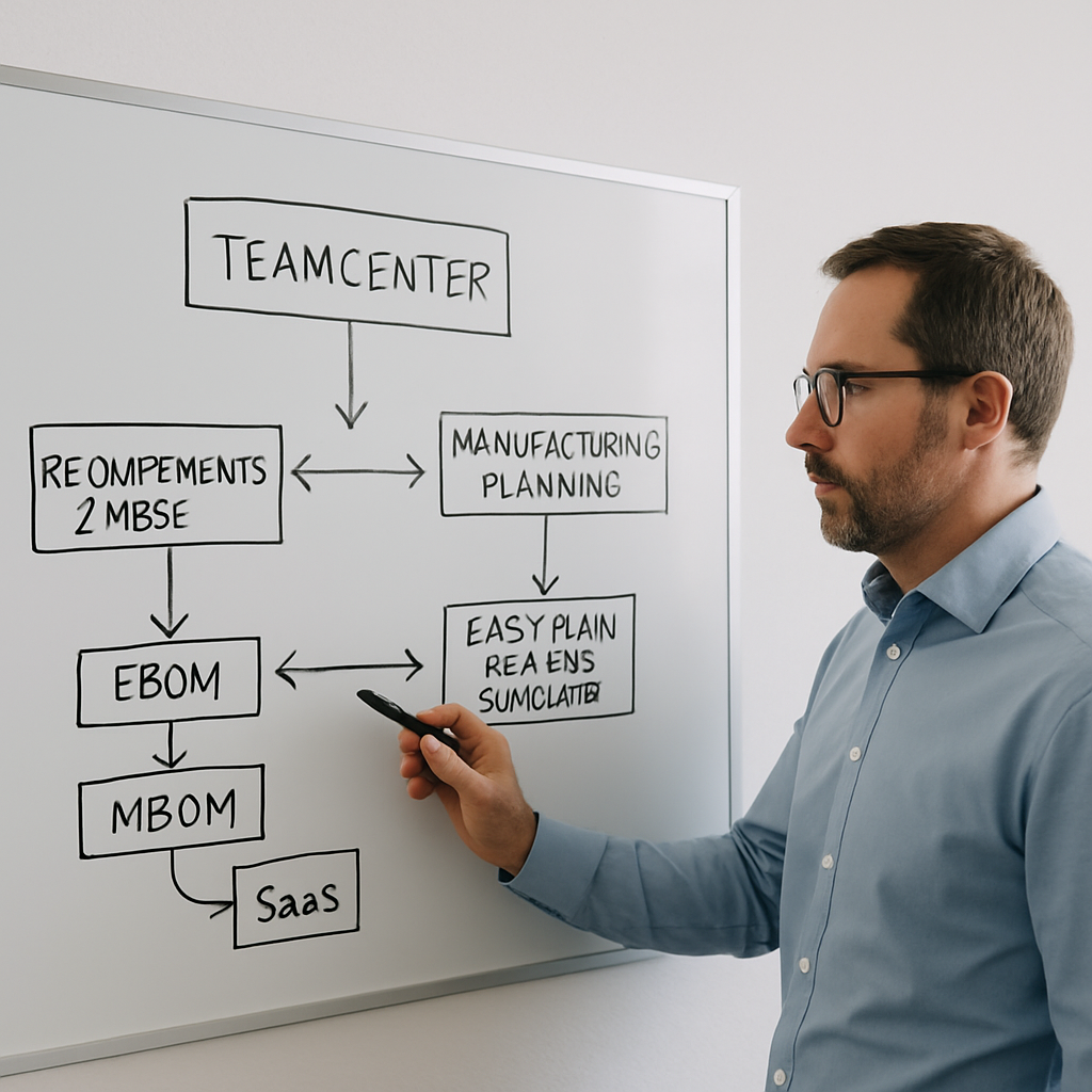 photographic Architecture noteshow it all fitsTeamcenter sits upstream of manufacturing planning Easy Plan Process Simulate and downstream of requirem